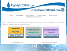 Tablet Screenshot of paymyh2obill.com